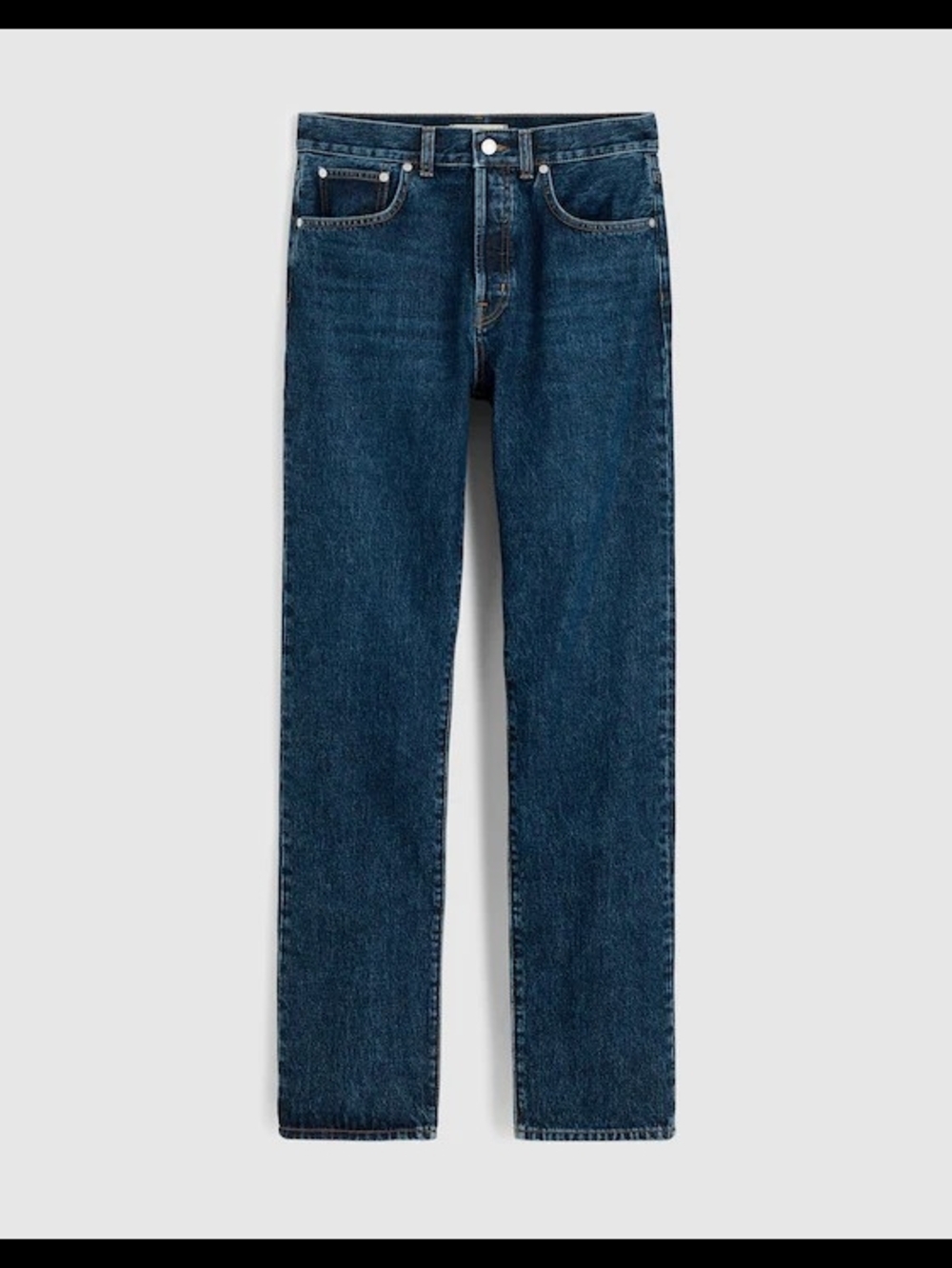 Madewell Petite Longline Straight Jean In Mckinney Wash - Picture 6 of 7